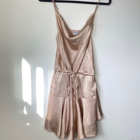 Princess Polly Dresses & Skirts - 💥SOLD💥⚡️Princess Polly⚡️Pink Satin Cowl Neck Dress